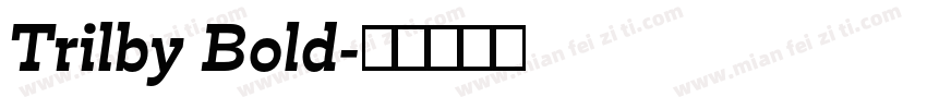Trilby Bold字体转换